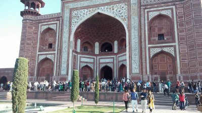 Puerta al Taj Mahal