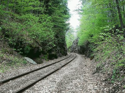 Railroad cut