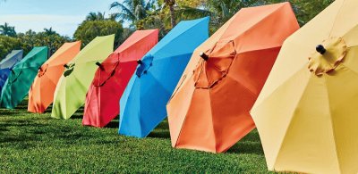 Colorful Patio Umbrellas