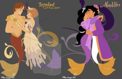 Flynn Rapunzel Jasmine Aladdin