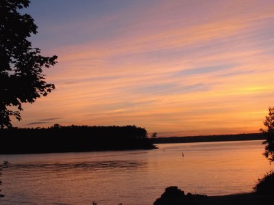 Another colourful sunset at Beaubear 's Island