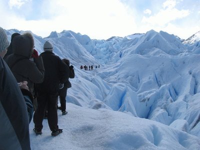 En el Glaciar Perito Moreno. Patagonia Argentina