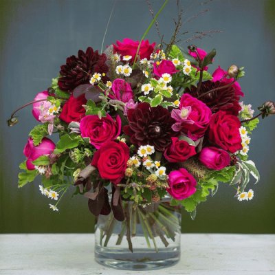 Romantic Autumn Flower Bouquet