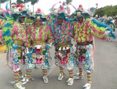 la familia en carnaval