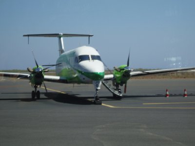 AviÃ³n en aeropuerto de La Gomera