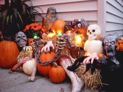 Spooky Halloween Porch Props