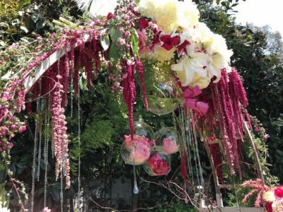 Elaborate Vintage Floral Arch