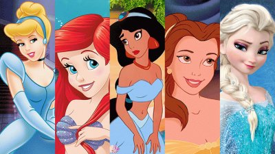 Cinderella Ariel Jasmine Belle Elsa