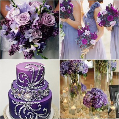 Purple Wedding Ideas-Nice Cake!