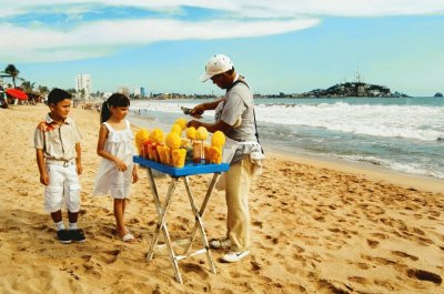 Mangos en la playa