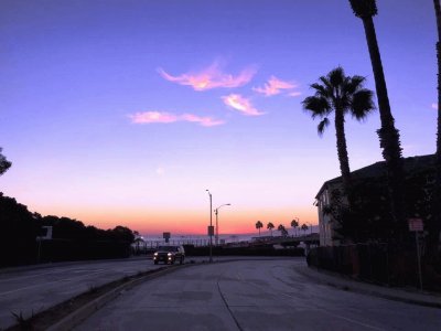 sunset in LA.