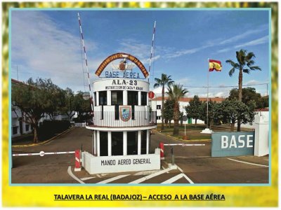 ACCESO A LA BASE AÃ‰REA- TALAVERA LA REAL (BADAJOZ)