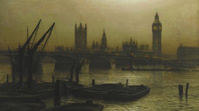 J A Grimshaw- Westminster Bridge With HOP