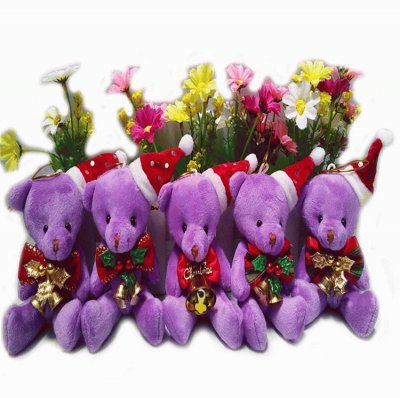 Cute Purple Christmas Bears