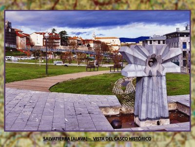 SALVATIERRA (ALAVA) . VISTA DEL CASCO ANTIGUO