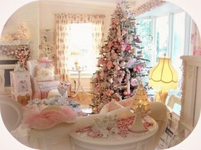 Pink Shabby Chic Christmas