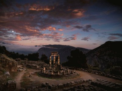 Santuario de Athena Pronaia en Delphi