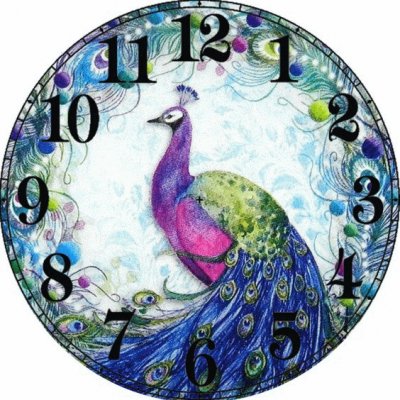 Peacock Clock