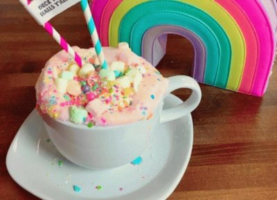 Colorful Unicorn Hot Chocolate