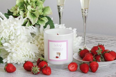 Champagne and Strawberries Soy Candle