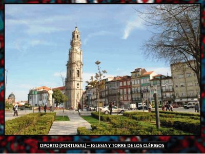 OPORTO (PORTUGAL) - IGLESIA/TORRE DE LOS CLÃ‰RIGOS