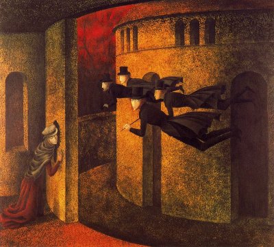 Remedios Varo, Banqueros en acciÃ³n (1962)