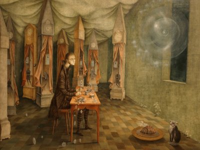 Remedios Varo, RevelaciÃ³n o El Relojero (1955)