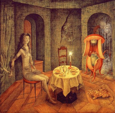 Remedios Varo, Visita Inesperada (1958)