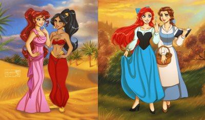 Megara Jasmine Ariel Belle