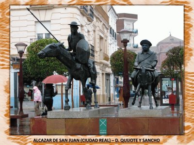 ALCAZAR DE S. JUAN (C. REAL) â€“ D. QUIJOTE Y SANCHO