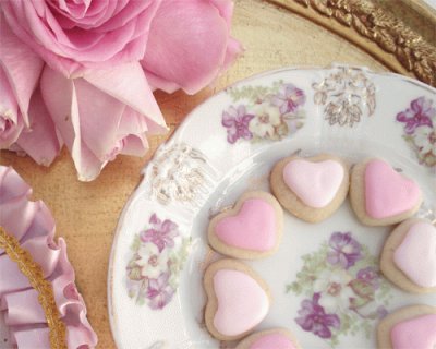 Pretty Mini Valentine Heart Cookies