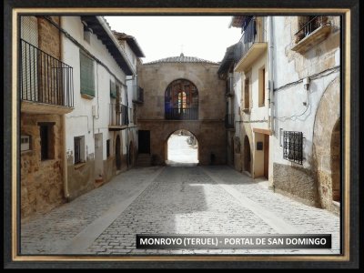 MONROYO (TERUEL) - PORTAL DE SAN DOMINGO