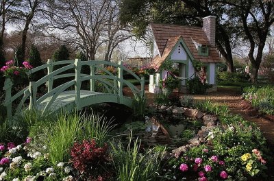 Beautiful Landscaping to Garden Play House