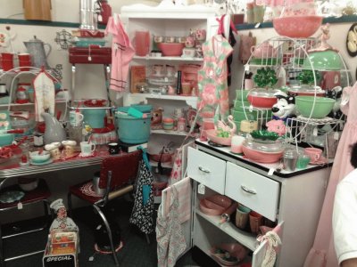 Retro Kitchenware Display