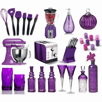 Purple Kitchen Decor-Collage