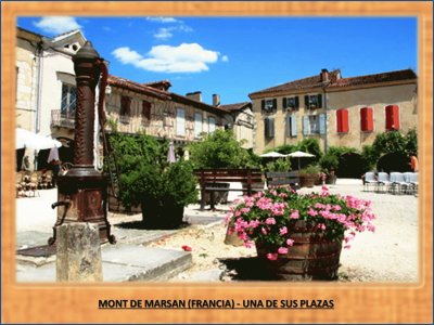 MONT DE MARSAN (FRANCIA) - UNA DE SUS PLAZAS