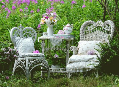 Tea in an English Garden