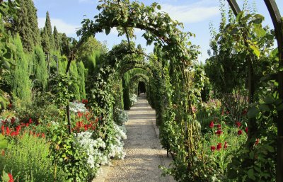 Alhambra Garden Path, Granada, Spain