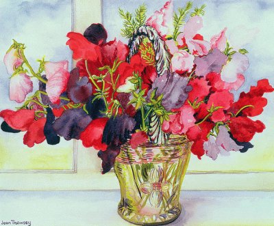 Sweet Peas in a Vase