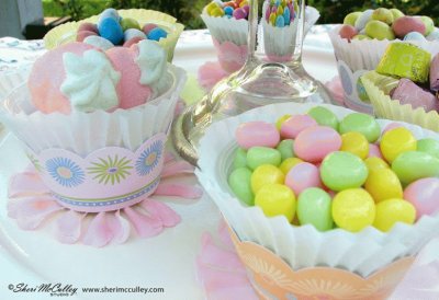 Pretty Easter Candy Display