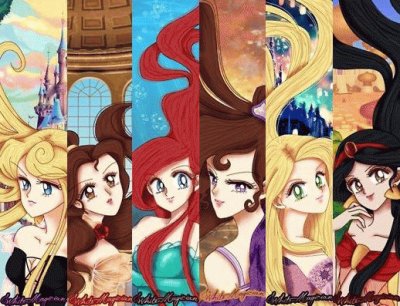 Aurora Belle Ariel Megara Rapunzel Jasmine