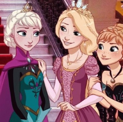 Elsa Rapunzel Anna