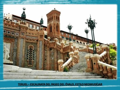 TERUEL â€“ ESCALINATA DEL PASEO DEL Ã“VALO