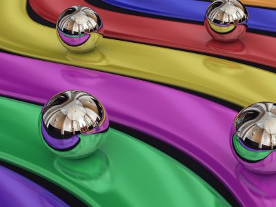 Arco Iris Metal-3D