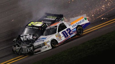 Truck series crash