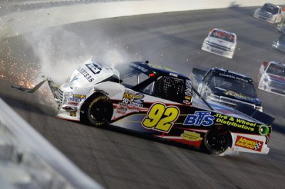 Truck series crash