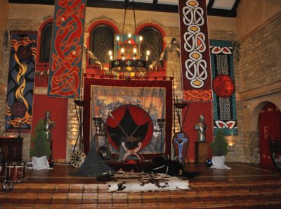 Interior de casa medieval