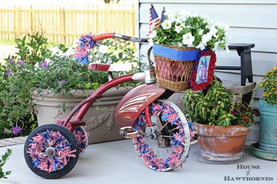 4th of July Vintage Tricycle