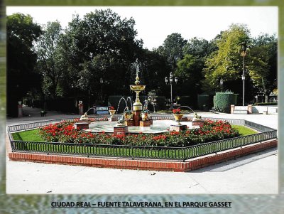 CIUDAD REAL- FUENTE TALAVERANA , EN PARQUE GASSET