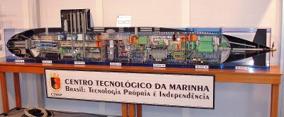 Maquete do Submarino Nuclear Brasileiro